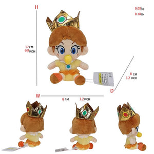 Planet Gates Baby Princess Daisy Princess Peach Mario Plush Toys Kawaii Stuffed Dolls Cartoon Cute Dolls Birthday Christmas Gift For Kids Collection