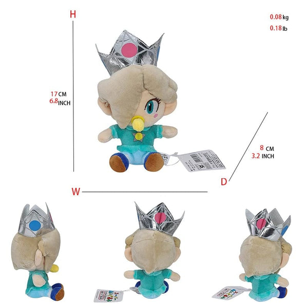 Planet Gates Baby Rosalina Princess Peach Mario Plush Toys Kawaii Stuffed Dolls Cartoon Cute Dolls Birthday Christmas Gift For Kids Collection
