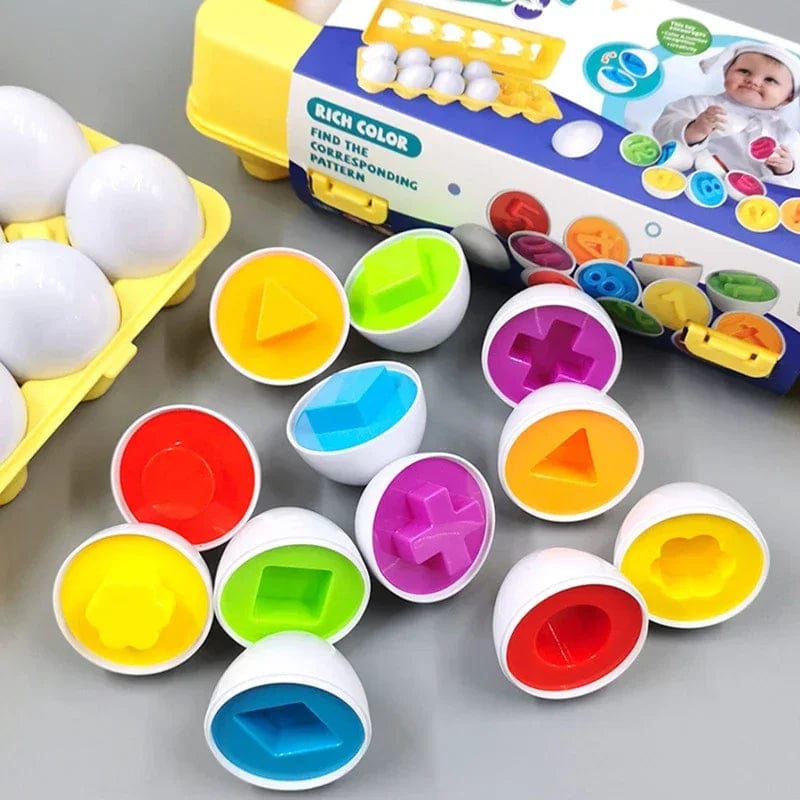 Planet Gates Baby Smart Eggs Montessori Toys 2 Years Toddler Learning Educational Toys Sensory Eggs Chicken Colors Shapes Sorter For Kids