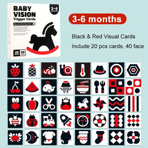 Planet Gates Baby Visual Stimulation Cards Montessori High Contrast Flash Card Infant Gift For Children Cognition Toy