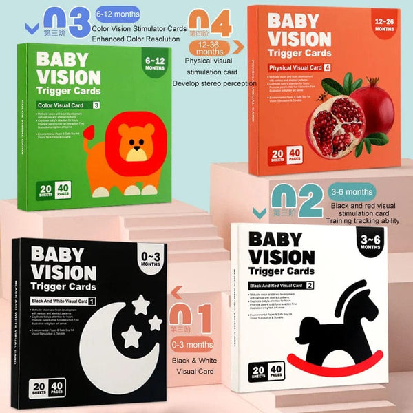 Planet Gates Baby Visual Stimulation Cards Montessori High Contrast Flash Card Infant Gift For Children Cognition Toy