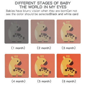 Planet Gates Baby Visual Stimulation Cards Montessori High Contrast Flash Card Infant Gift For Children Cognition Toy