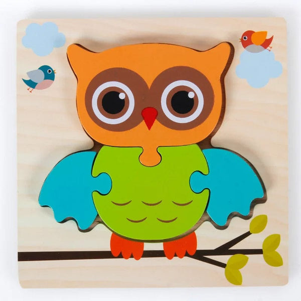 Planet Gates Baby Wooden Montessori Puzzle Child Game Wooden Puzzle 3D Cartoon Animal Puzzle Babies Toys Puzzles For Kids 1 2 3 Year Old