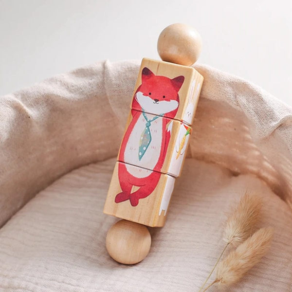 Planet Gates Baby Wooden Rotating Jigsaw Puzzle Hand bell Toy Baby Mobile Musical Rattle Toy Montessori Puzzle Game For Babies Newbaby Gift
