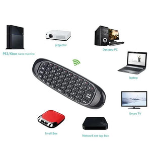 Planet Gates Backlit / CHINA C120 RGB Backlight Fly Air Mouse Gyro Sensor Wireless 2.4G RF Keyboard Remote Control For Android Smart TV Box