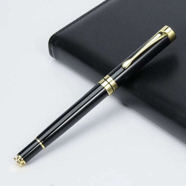 Planet Gates balck / black Custom Luxury Ballpoint Writing Pen Korean Stationery Supplies Novel School Teacher Gift Aesthetic Special Funny
