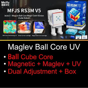 Planet Gates Ball Core UV Box MoYu RS3M V5 3X3 Magnetic Magic Speed Cube Professional Fidget Toys RS3 M 2023 V5 Cubo Magico Puzzle