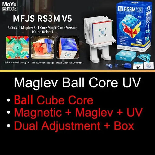 Planet Gates Ball Core UV Box MoYu RS3M V5 3X3 Magnetic Magic Speed Cube Professional Fidget Toys RS3 M 2023 V5 Cubo Magico Puzzle