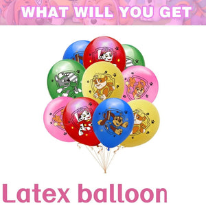 Planet Gates Balloon Suit 8-9PCS / CHINA Pink Paw Patrol Skye Birthday Party Decorations Skye Foil Latex Balloons  Tableware Plate Backdrop For Kids Girls Party Supplies