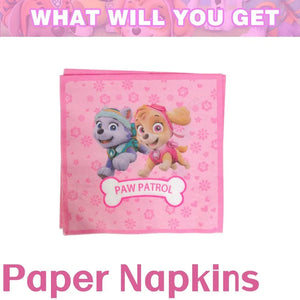 Planet Gates Balloon Suit 8-9PCS / CHINA Pink Paw Patrol Skye Birthday Party Decorations Skye Foil Latex Balloons  Tableware Plate Backdrop For Kids Girls Party Supplies