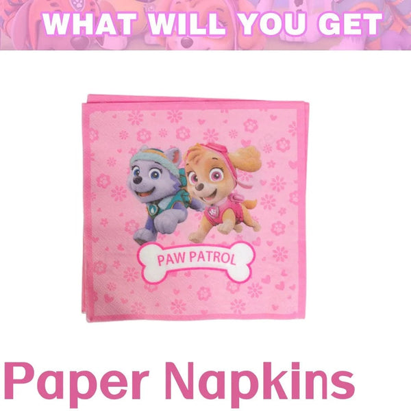 Planet Gates Balloon Suit 8-9PCS / CHINA Pink Paw Patrol Skye Birthday Party Decorations Skye Foil Latex Balloons  Tableware Plate Backdrop For Kids Girls Party Supplies