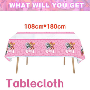 Planet Gates Balloon Suit 8-9PCS / CHINA Pink Paw Patrol Skye Birthday Party Decorations Skye Foil Latex Balloons  Tableware Plate Backdrop For Kids Girls Party Supplies
