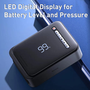 Planet Gates Baseus 2 In 1 Car Jump Starter Power Bank Air Compressor Inflator Pump 1000A Portable Power Station Car Battery Charger Booster