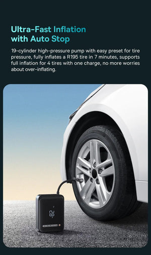 Planet Gates Baseus 2 In 1 Car Jump Starter Power Bank Air Compressor Inflator Pump 1000A Portable Power Station Car Battery Charger Booster