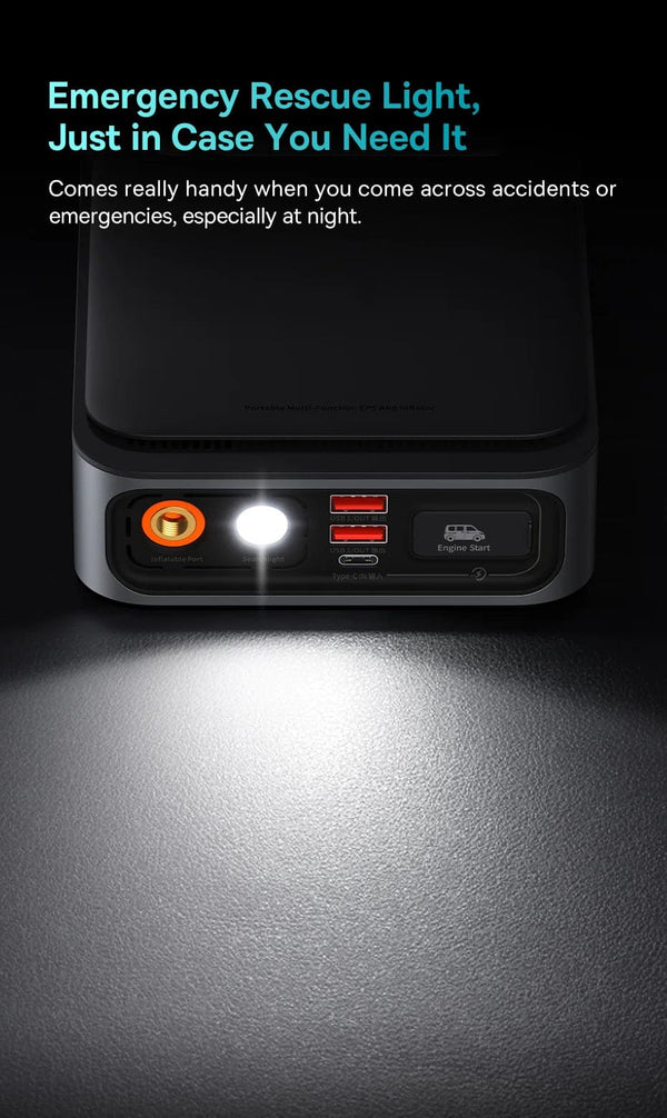 Planet Gates Baseus 2 In 1 Car Jump Starter Power Bank Air Compressor Inflator Pump 1000A Portable Power Station Car Battery Charger Booster