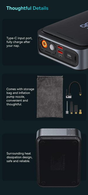 Planet Gates Baseus 2 In 1 Car Jump Starter Power Bank Air Compressor Inflator Pump 1000A Portable Power Station Car Battery Charger Booster