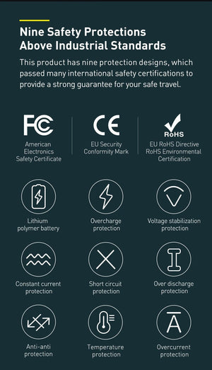 Planet Gates Baseus 20000mAh Car Jump Starter Power Bank 2000A 20000mAh Car Battery Charger Auto Emergency Booster Starting Device Jump Start