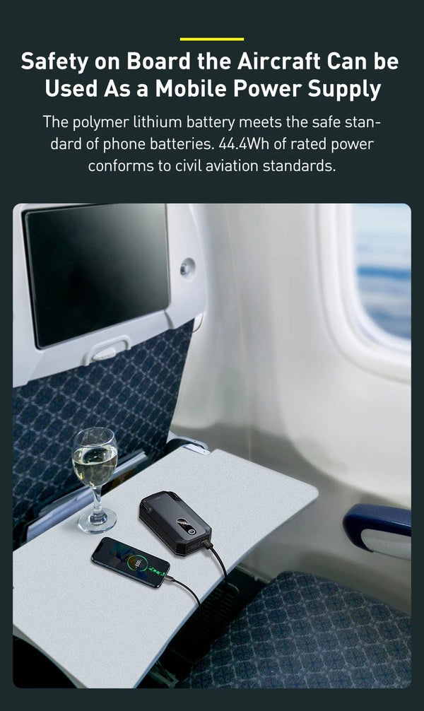 Planet Gates Baseus 20000mAh Car Jump Starter Power Bank 2000A 20000mAh Car Battery Charger Auto Emergency Booster Starting Device Jump Start