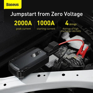Planet Gates Baseus 20000mAh Jump Starter Power Bank 2000A 12V Portable Car Battery Starter Emergency AUTO Booster Starting Device Jump Start