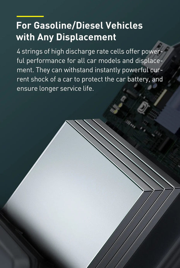 Planet Gates Baseus 20000mAh Jump Starter Power Bank 2000A 12V Portable Car Battery Starter Emergency AUTO Booster Starting Device Jump Start