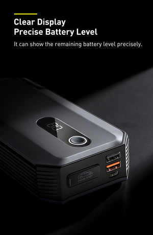 Planet Gates Baseus 20000mAh Jump Starter Power Bank 2000A 12V Portable Car Battery Starter Emergency AUTO Booster Starting Device Jump Start