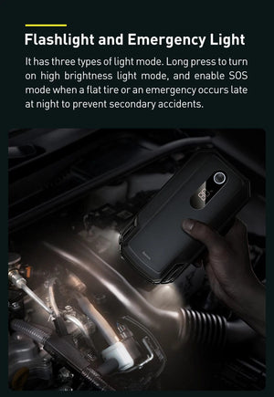 Planet Gates Baseus 20000mAh Jump Starter Power Bank 2000A 12V Portable Car Battery Starter Emergency AUTO Booster Starting Device Jump Start