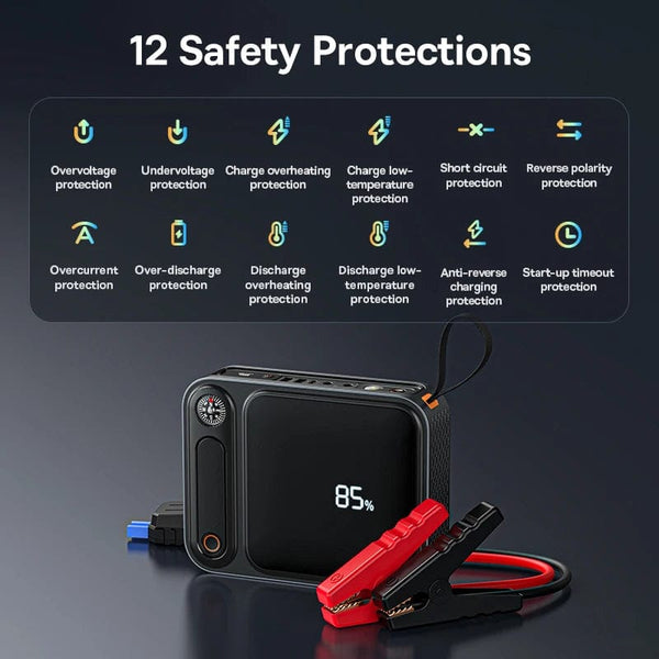 Planet Gates Baseus 3000A Car Jump Starter Power Bank 26800mAh Car Starting Device with PD 100W Fast Charging Car Battery Charger Booster