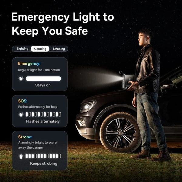 Planet Gates Baseus 3000A Car Jump Starter Power Bank 26800mAh Car Starting Device with PD 100W Fast Charging Car Battery Charger Booster