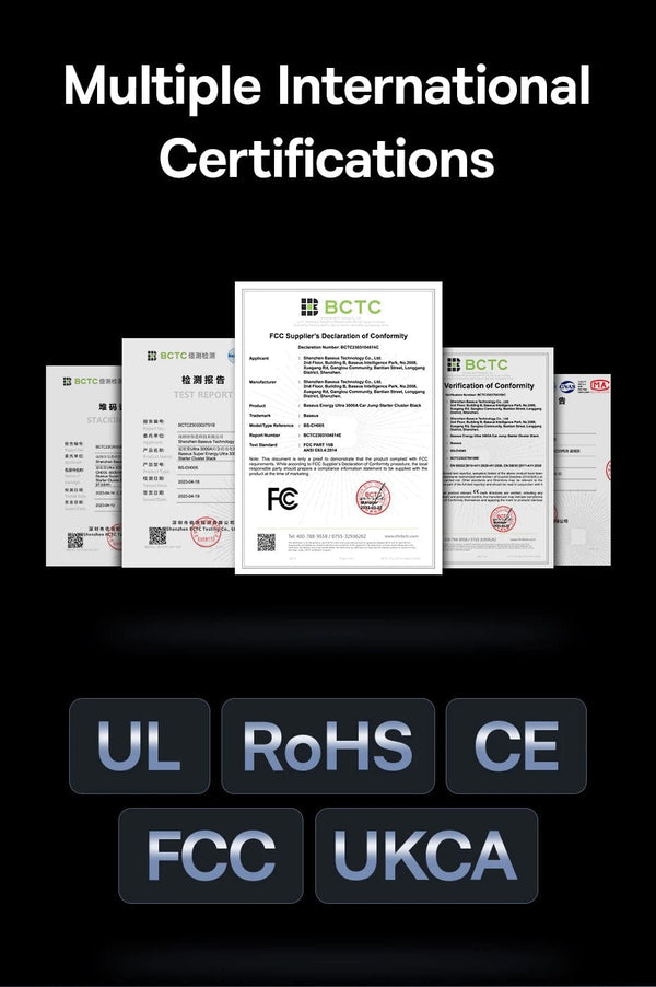 Planet Gates Baseus 3000A Car Jump Starter Power Bank 26800mAh Car Starting Device with PD 100W Fast Charging Car Battery Charger Booster