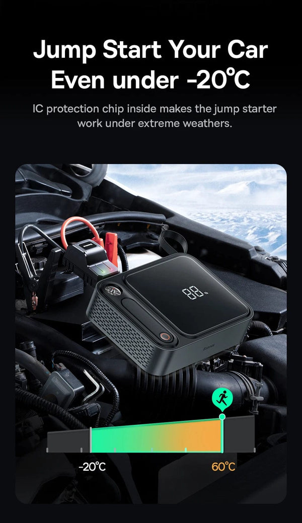Planet Gates Baseus 3000A Car Jump Starter Power Bank 26800mAh Car Starting Device with PD 100W Fast Charging Car Battery Charger Booster