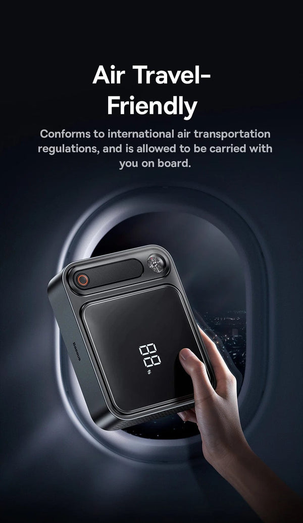 Planet Gates Baseus 3000A Car Jump Starter Power Bank 26800mAh Car Starting Device with PD 100W Fast Charging Car Battery Charger Booster