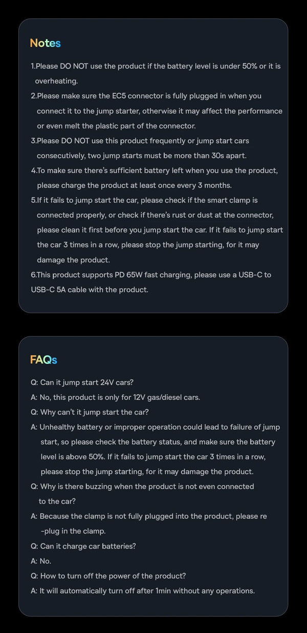 Planet Gates Baseus 3000A Car Jump Starter Power Bank 26800mAh Car Starting Device with PD 100W Fast Charging Car Battery Charger Booster
