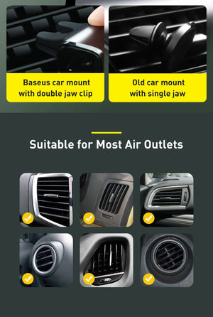 Planet Gates Baseus Car Phone Holder For iPhone 14 13 Pro Samsung S22 Xiaomi Huawei Auto Air Vent Mount Holder Smartphone GPS Support Stand