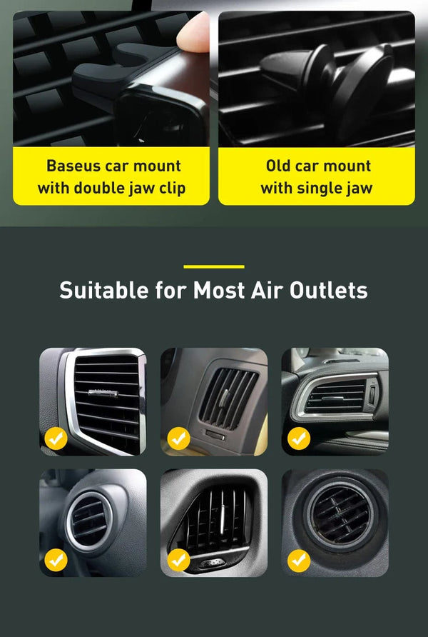 Planet Gates Baseus Car Phone Holder For iPhone 14 13 Pro Samsung S22 Xiaomi Huawei Auto Air Vent Mount Holder Smartphone GPS Support Stand