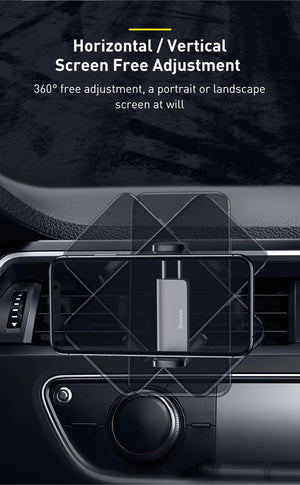 Planet Gates Baseus Car Phone Holder For iPhone 14 13 Pro Samsung S22 Xiaomi Huawei Auto Air Vent Mount Holder Smartphone GPS Support Stand