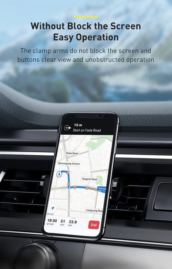 Planet Gates Baseus Car Phone Holder For iPhone 14 13 Pro Samsung S22 Xiaomi Huawei Auto Air Vent Mount Holder Smartphone GPS Support Stand