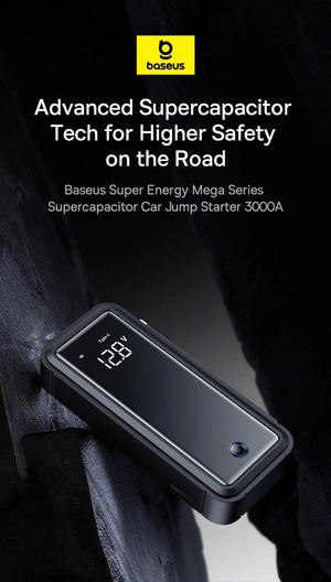 Planet Gates Baseus Super Capacitor Car Jump Starter 3000A Car Booster Device Charger Battery less Portable Car Starting for Emergency Device