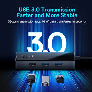 Planet Gates Baseus USB C HUB 4K 60Hz Type C to HDMI RJ45 PD 100W Adapter For Macbook iPad Pro Air M2 M1 Sumsang PC Accessories USB 3.0 HUB