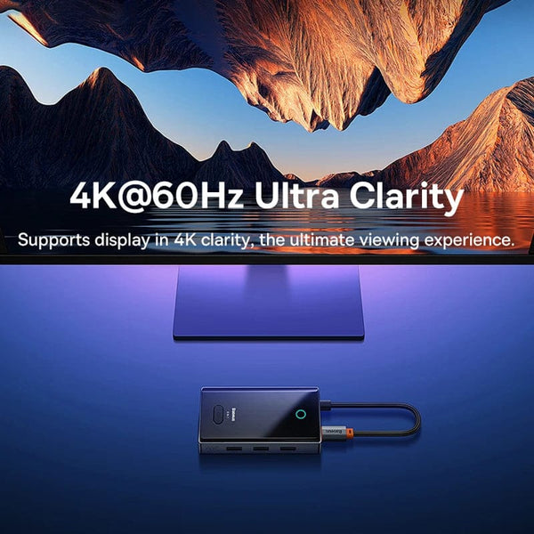 Planet Gates Baseus USB C HUB 4K 60Hz Type C to HDMI RJ45 PD 100W Adapter For Macbook iPad Pro Air M2 M1 Sumsang PC Accessories USB 3.0 HUB