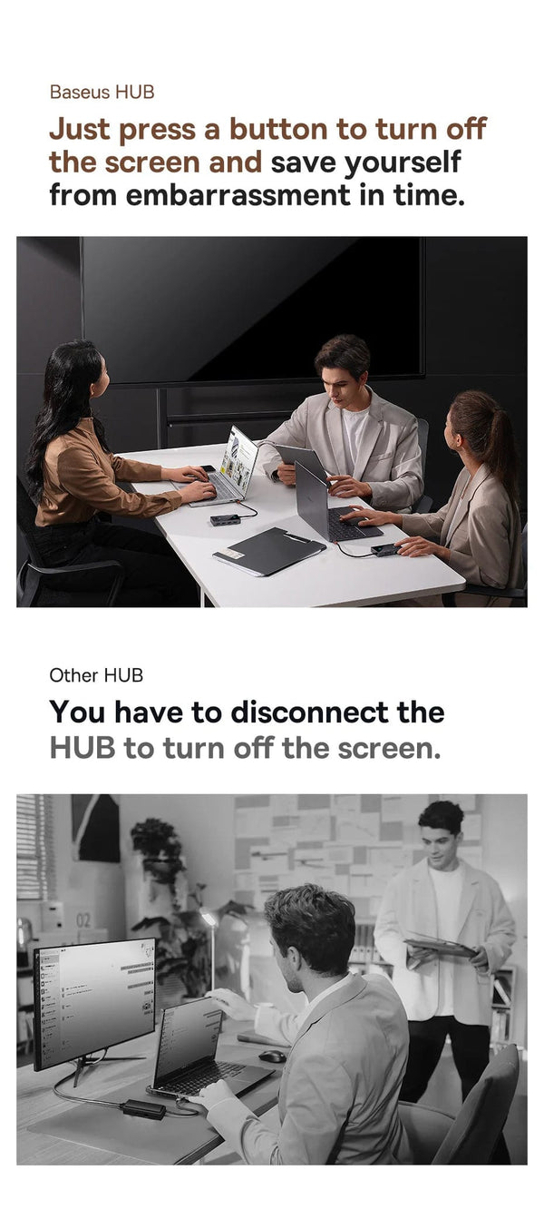 Planet Gates Baseus USB C HUB 4K 60Hz Type C to HDMI RJ45 PD 100W Adapter For Macbook iPad Pro Air M2 M1 Sumsang PC Accessories USB 3.0 HUB