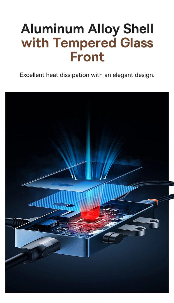 Planet Gates Baseus USB C HUB 4K 60Hz Type C to HDMI RJ45 PD 100W Adapter For Macbook iPad Pro Air M2 M1 Sumsang PC Accessories USB 3.0 HUB