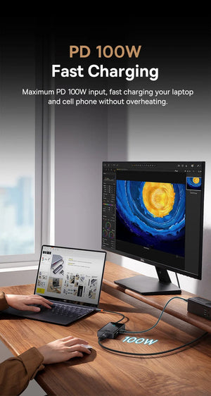 Planet Gates Baseus USB C HUB 4K 60Hz Type C to HDMI RJ45 PD 100W Adapter For Macbook iPad Pro Air M2 M1 Sumsang PC Accessories USB 3.0 HUB