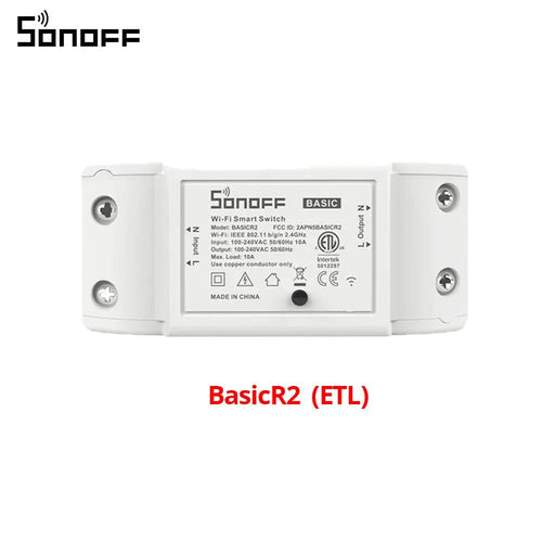 Planet Gates Basic R2 Itead SONOFF Basic R2 Mini DIY Module Wifi Light Switch Wireless APP Remote Control Switch 220V  Smart Home Electrical Switches