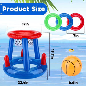 Planet Gates basketball ring Inflatable toys Swimming Pool Beach accessories Inflatable Ring Throwing Ferrule Game Set Floating Toys Beach Fun Summer Water