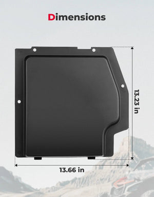 Planet Gates Battery Cover KEMIMOTO X3 UTV Black Plastic Battery Cover Kit For Can-am Maverick X3, Maverick X3 MAX R RR 4x4 XRC Turbo DPS 2/4 Doors 2017+