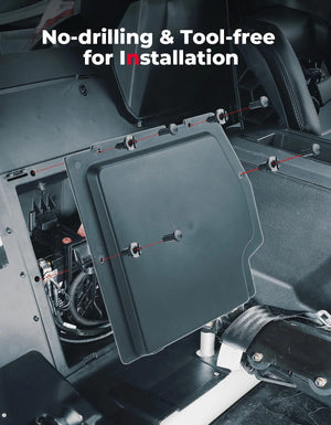 Planet Gates Battery Cover KEMIMOTO X3 UTV Black Plastic Battery Cover Kit For Can-am Maverick X3, Maverick X3 MAX R RR 4x4 XRC Turbo DPS 2/4 Doors 2017+