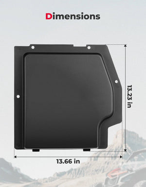 Planet Gates Battery Cover KEMIMOTO X3 UTV Black Plastic Battery Cover Kit For Can-am Maverick X3, Maverick X3 MAX R RR 4x4 XRC Turbo DPS 2/4 Doors 2017+