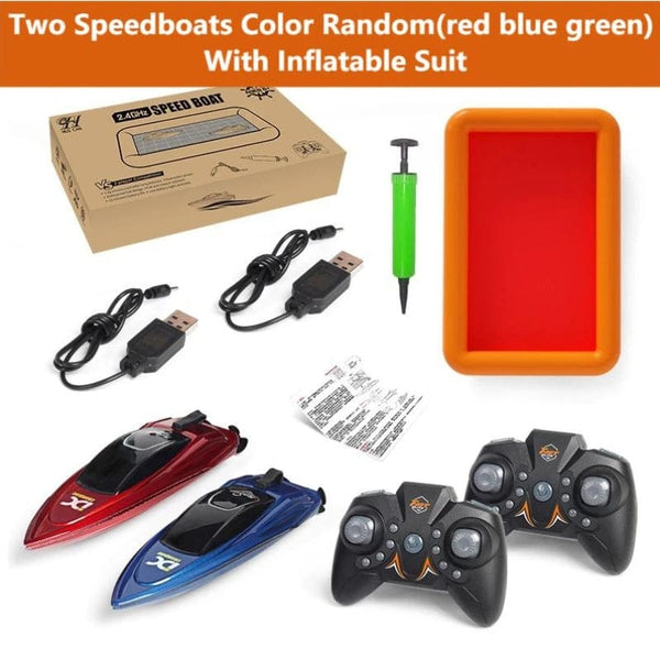 Planet Gates Battle Suit RC Boat Children's Mini Remote Control Boat Speedboat Summer Swimming High Speed Rowing Submarine Toys for Boys Children Gift