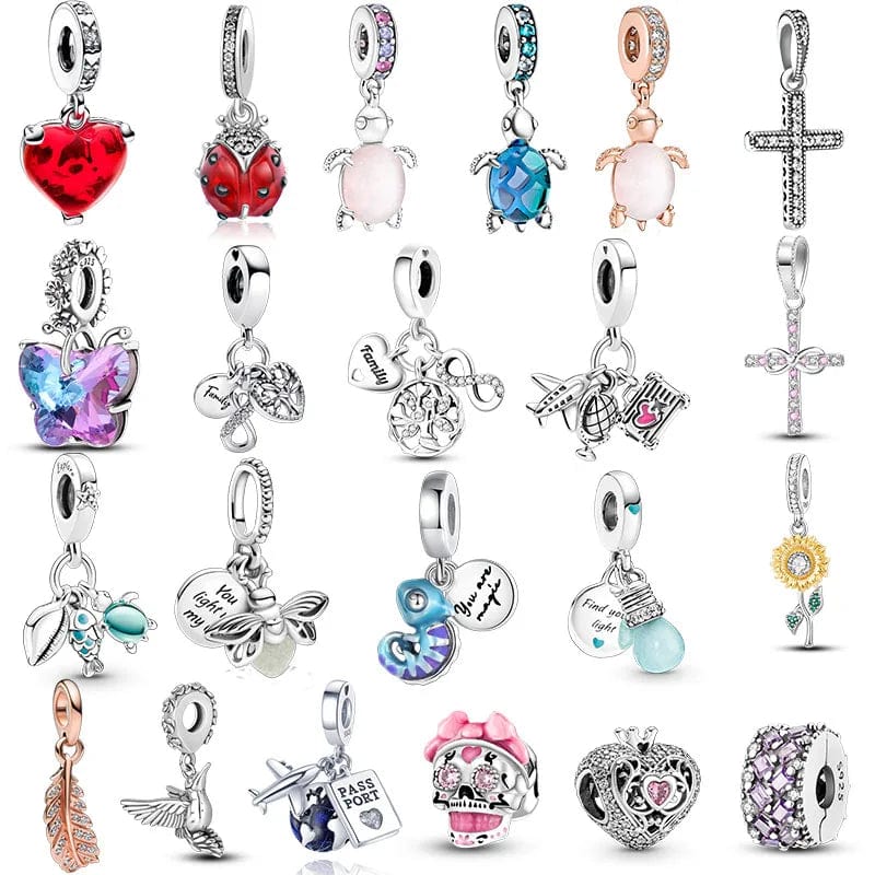 Planet Gates BBMT1009 Charms Plata De Ley 925 Awokado Zielony Niebieski Żółw Ośmiornica Kameleon Charms Oryginalny Pasuje Do Kobiet Rocznica DIY Biżuteria Charm