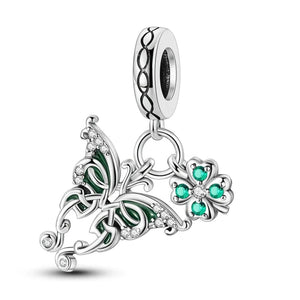Planet Gates BBMT1009 Charms Plata De Ley 925 Avocado Green Blue Turtle Octopus Chameleon Charms of Original Fits Women Anniversary DIY Jewelry Charm